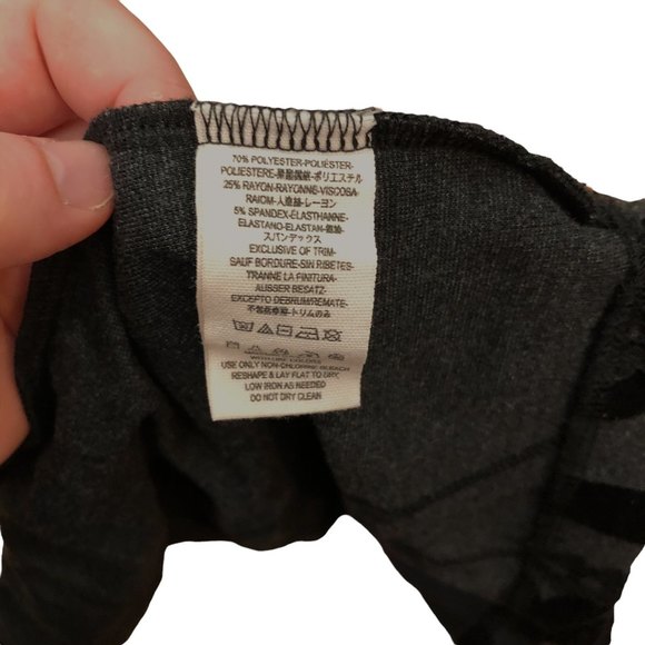 Free People Velvet Damask Stretch Mini Skirt S High Waist Lace Details Black - Picture 5 of 5